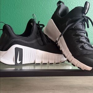 Womens Nike Black and White Metcon